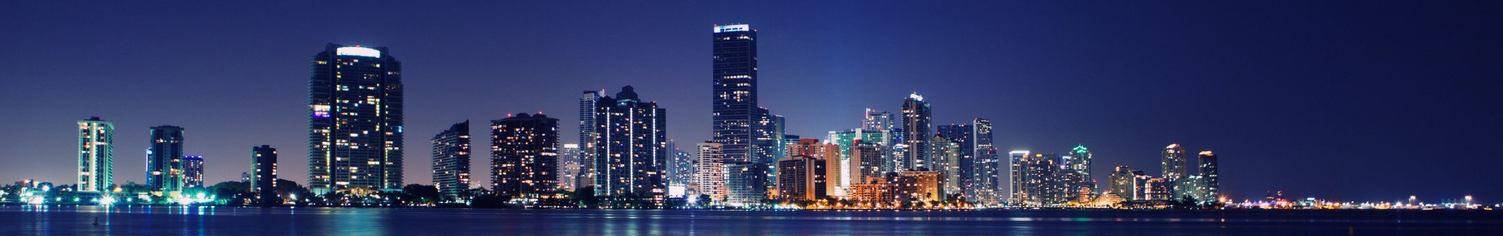 Buildings at night