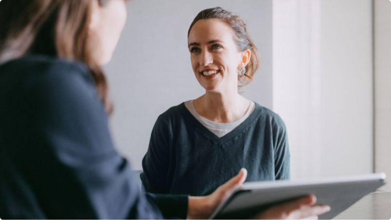 Women in meeting room