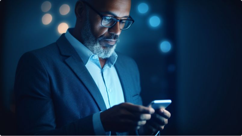 Person using cell phone